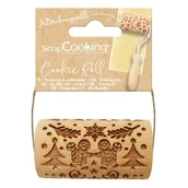 Akcesoria i części AGD - Mini drewniany wałek do ciasta - piernikowy ludzik - miniaturka - grafika 1