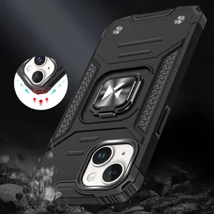 Pancerne etui z uchwytem na palec do iPhone 15 Wozinsky Ring Armor - różowe złoto - Etui i futerały do telefonów - miniaturka - grafika 7