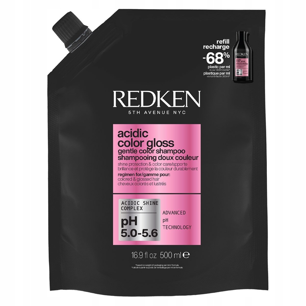 Redken Acidic Color Gloss szampon do włosów farbowanych refill 500ml