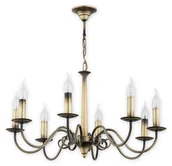 Lampy sufitowe - Lemir Asti żyrandol 8-punktowy patyna O2898 W8 PAT O2898 W8 PAT - miniaturka - grafika 1