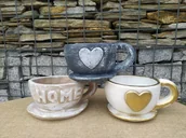 Donice - Donica Filiżanka - beż home - miniaturka - grafika 1