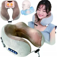 Masażery - Poduszka podróżna na szyję Masażer karku Rogal do samolotu podróży zagłówek - miniaturka - grafika 1