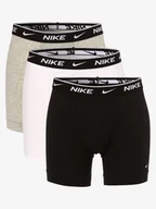 Majtki męskie - Nike Obcisłe bokserki pakowane po 3 szt. Mężczyźni Dżersej szary|czarny|biały jednolity, S - miniaturka - grafika 1