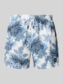 Kąpielówki męskie - Spodenki kąpielowe o kroju regular fit ze wstawką z siateczki - miniaturka - grafika 1