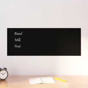 vidaXL Ścienna tablica magnetyczna, czarna, 80x30 cm, szkło hartowane - Tablice i flipcharty - miniaturka - grafika 1