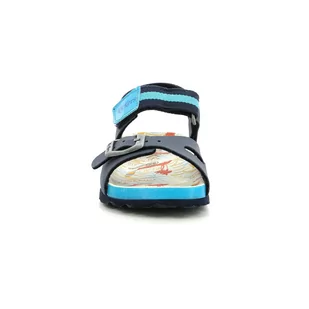 Sandały dziecięce Kickers SOSTREET MARINE BLEU SURF - Buty dla dziewczynek - miniaturka - grafika 4