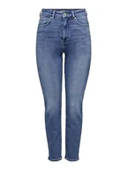 Spodnie damskie - Bestseller A/S Damskie spodnie jeansowe ONLEMILY Stretch HW ST AK DNM CRO571NOOS, Medium Blue Denim, 30/30, Medium Blue Denim, 30W / 30L - miniaturka - grafika 1