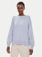 Swetry damskie - Tamaris Apparel Sweter Bari TAW0319 Błękitny Loose Fit - miniaturka - grafika 1