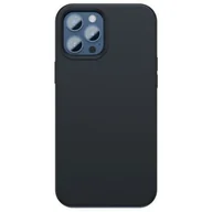 Etui i futerały do telefonów - Baseus Liquid Silica Gel Magnetic Case elastyczne silikonowe etui pokrowiec iPhone 12 Pro Max czarny (WIAPIPH67N-YC01) (kompatybilny z MagSafe) WIAPIPH67N-YC01 - miniaturka - grafika 1