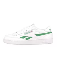 Trampki męskie - Reebok Club C Revenge Mark trampki męskie, Biały, biały, zielony (Glen Green), 34 EU - miniaturka - grafika 1