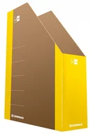 Pojemniki biurowe - Donau Pojemnik na czasopisma LIFE karton 80 żółty /3550001FSC-11/ DN1162-6 - miniaturka - grafika 1