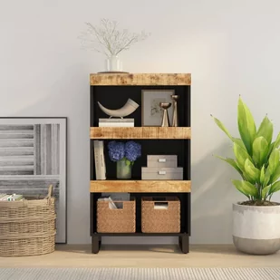 vidaXL Szafka, 60x33x107 cm, lite drewno mango - Szafki do salonu - miniaturka - grafika 1