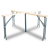 Meble ogrodowe - Krzyżowy stół barowy piwny składany - miniaturka - grafika 1