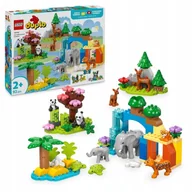 Klocki - LEGO Duplo - Zwierzęta Rodzina Dzikich Zwierząt panda słoń LEGO PREZENT DLA CHŁOPCA DZIEWCZYNKI DZIECI - miniaturka - grafika 1