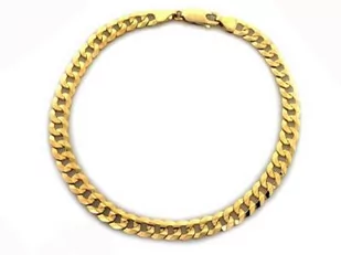 Złota bransoleta łańcuchowa 585 pancerka 14.5g - Bransolety męskie - miniaturka - grafika 1