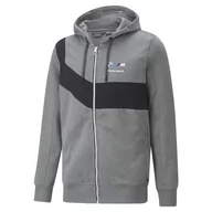 Bluzy męskie - Bluza z kapturem męska Puma BMW MMS HDD szara 53586403-XXL - miniaturka - grafika 1