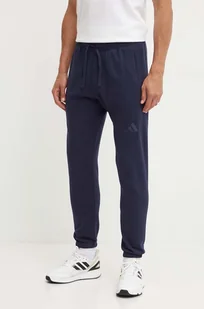 adidas spodnie dresowe All SZN kolor granatowy gładkie IY6564 - Spodnie męskie - miniaturka - grafika 1