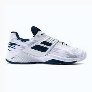 Buty sportowe męskie - Buty do tenisa męskie Babolat 22 Propulse Fury AC white/estate blue - grafika 1