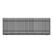 Ogrodzenia - Polbram Brama przesuwna bez przeciwwagi Negros 4x1,5 m lewa czarna - miniaturka - grafika 1