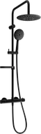 Zestawy prysznicowe - Mexen KX67 zestaw prysznicowy natynkowy z deszczownicą i baterią termostatyczną, czarny - 771506791-70 - miniaturka - grafika 1