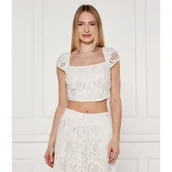 Bluzki damskie - GUESS Top DOMITILLE | Cropped Fit - miniaturka - grafika 1
