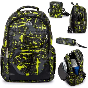 Bivacc MULTITASK W325 plecak szkolny młodzieżowy czarno-żółty - Plecaki szkolne i tornistry Bivacc MULTITASK W325 plecak szkolny młodzieżowy czarno-żółty - Plecaki szkolne i tornistry - miniaturka - grafika 1