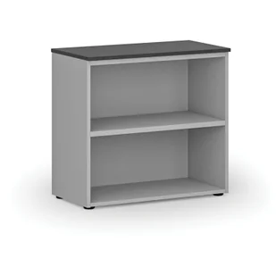 Regał biurowy PRIMO GRAY, 740 x 800 x 420 mm, szary/grafit - Regały biurowe - miniaturka - grafika 1