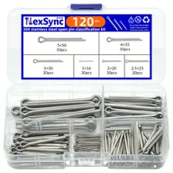 Inne - TEMU 120 szt. Stalowe Spinki U-kształtne z Wiosną, Zaciski Rozdzielające, Elastyczne, ze Stali Nierdzewnej 304 - miniaturka - grafika 1