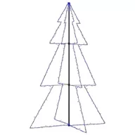 Ozdoby bożonarodzeniowe - vidaXL Ozdoba świąteczna w kształcie choinki, 240 LED, 118x180 cm - miniaturka - grafika 1