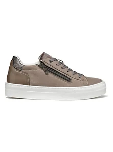 Geox Sneakersy "Claudin" w kolorze jasnobrązowym - Trampki damskie - miniaturka - grafika 1