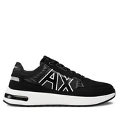 Sneakersy męskie - Sneakersy Armani Exchange XUX090 XV276 00002 Czarny - miniaturka - grafika 1