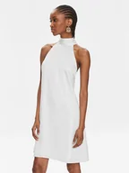 Sukienki - YAS Sukienka koktajlowa Dottea 26032326 Biały Slim Fit - miniaturka - grafika 1