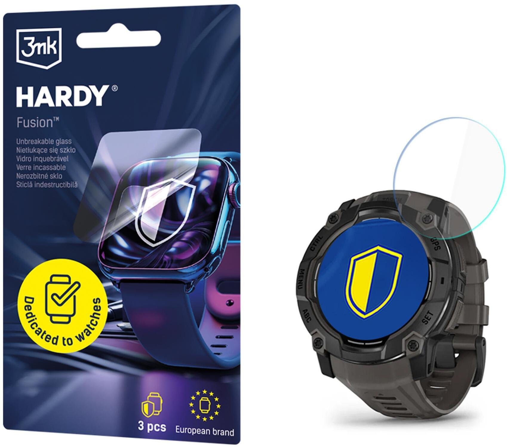 3MK Garmin Instinct 3 50mm Amoled, Solar - 3mk Hardy Fusion Watch Protection
