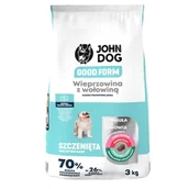 Mokra karma dla psów - John Dog Good form karma sucha dla szczeniąt wieprzowina z wołowiną 3 kg - miniaturka - grafika 1