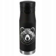 Kubki termiczne - Kubek Termiczny Grawer Prezent Imieniny Urodziny Srebrny NIEDŹWIEDŹ 017 - miniaturka - grafika 1