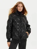 Kurtki damskie - Guess Kurtka skórzana Marianne W4BL60 WGB20 Czarny Regular Fit - miniaturka - grafika 1