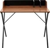Biurka - Biurko Intesi Biurko Brico orzech/ czarne - miniaturka - grafika 1