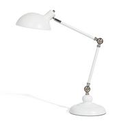 Lampy stojące - Beliani Lampka biurkowa biała 43146 43146 - miniaturka - grafika 1