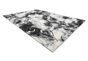 Dywan KAKE 25817657 Marmur nowoczesny czarny / biały szary 80x150 cm - Dywany - miniaturka - grafika 1