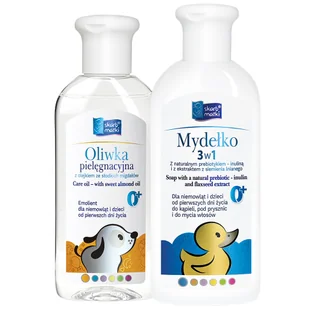 Zestaw Skarb Matki oliwka pielęgnacyjna dla niemowląt i dzieci od 1 dnia życia 200 ml + mydełko 3w1 dla niemowląt i dzieci od urodzenia 250 ml - Balsamy i oliwki dla dzieci - miniaturka - grafika 1