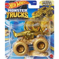 Samochody i pojazdy dla dzieci - Samochód Hot Wheels Monster Trucks Mega Wrex HWR70 ZŁOTY LIMITOWANA EDYCJA - miniaturka - grafika 1
