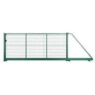 Ogrodzenia - Naterial Brama przesuwna Modus 4x1.7 m prawa zielona - miniaturka - grafika 1