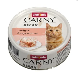 Animonda Carny OCEAN z łososiem i młodymi sardynkami 80g - Mokra karma dla kotów - miniaturka - grafika 4