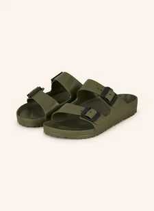 Birkenstock Klapki Arizona Stealth Buckle gruen - Klapki i japonki damskie - miniaturka - grafika 1