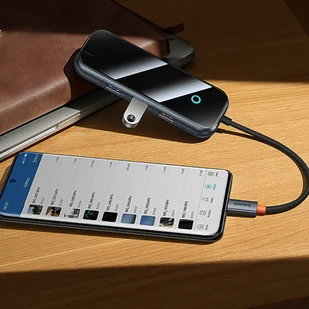 Baseus AcmeJoy HUB 4-Portowy USB-C do 1xUSB-C / 4xUSB3.0 ciemnoszary - Huby USB - miniaturka - grafika 19