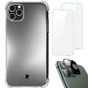 Bizon Etui + 2x szkło + obiektyw Case Clear iPhone 11 Pro przezroczyste BCCIP11PCL - Etui i futerały do telefonów - miniaturka - grafika 1