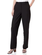 Spodnie damskie - Bestseller A/S Damskie spodnie VMTESSLIVA MR Straight Pant Boo, czarne, 34/32, Schwarz, 34W / 32L - miniaturka - grafika 1
