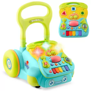 Chodzik edukacyjny z muzyką 2w1 RK-744 Ricokids turkusowy - Pchacze - miniaturka - grafika 1