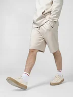 Spodnie sportowe męskie - Outhorn Spodenki męskie Outhorn M132 złamana biel OTHSS23TSHOM132 11S 2XL - miniaturka - grafika 1