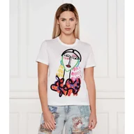 Koszulki i topy damskie - Desigual T-shirt TS_MISURI Regular Fit - miniaturka - grafika 1